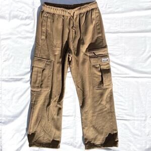 Pro Club Heavy Weight Sweatpants Mens Medium Brown Cargo Pants